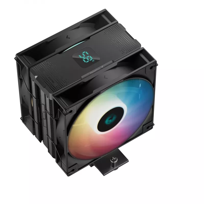 DeepCool AG400 Digital Plus Chłodzenie procesora Chłodzenie powietrzne 12 cm Czarny 1 szt.