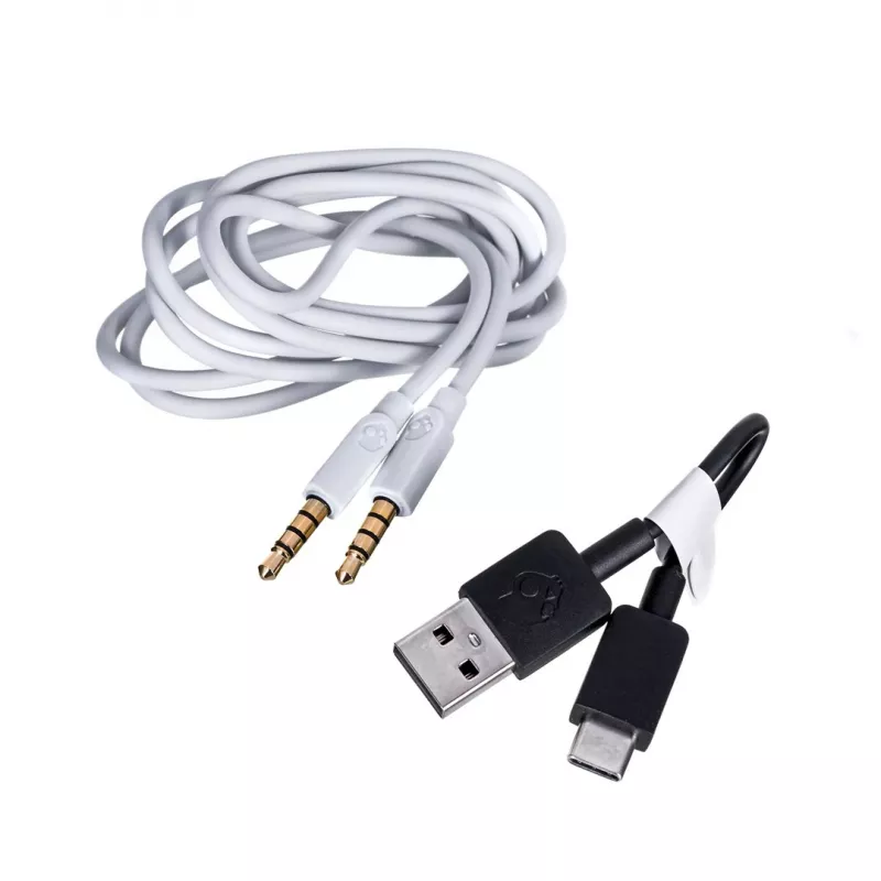 Słuchawki Skullcandy Hesh ANC przewodowe i bezprzewodowe nauszne rozmowy/muzyka USB typu C Bluetooth białe