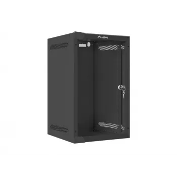 Szafka wisząca LANBERG WF10-2309-10B 9U, 469×280×310 mm, głębokość 10 cali, czarna, IP20