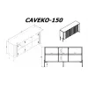 Cama VERA komoda 150x40x80 czarny matowy