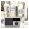 Radio stołowe Sangean DDR-7 Glacier srebrny z cyfrowym tunerem i Bluetooth