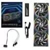 Wentylator Lian Li UNI FAN SL Wireless LCD 120 Czarny 3 szt.