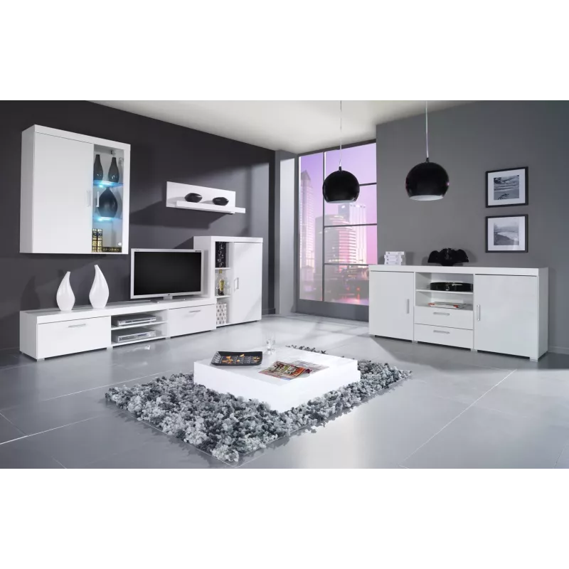 Cama Komoda SAMBA biały/biały połysk