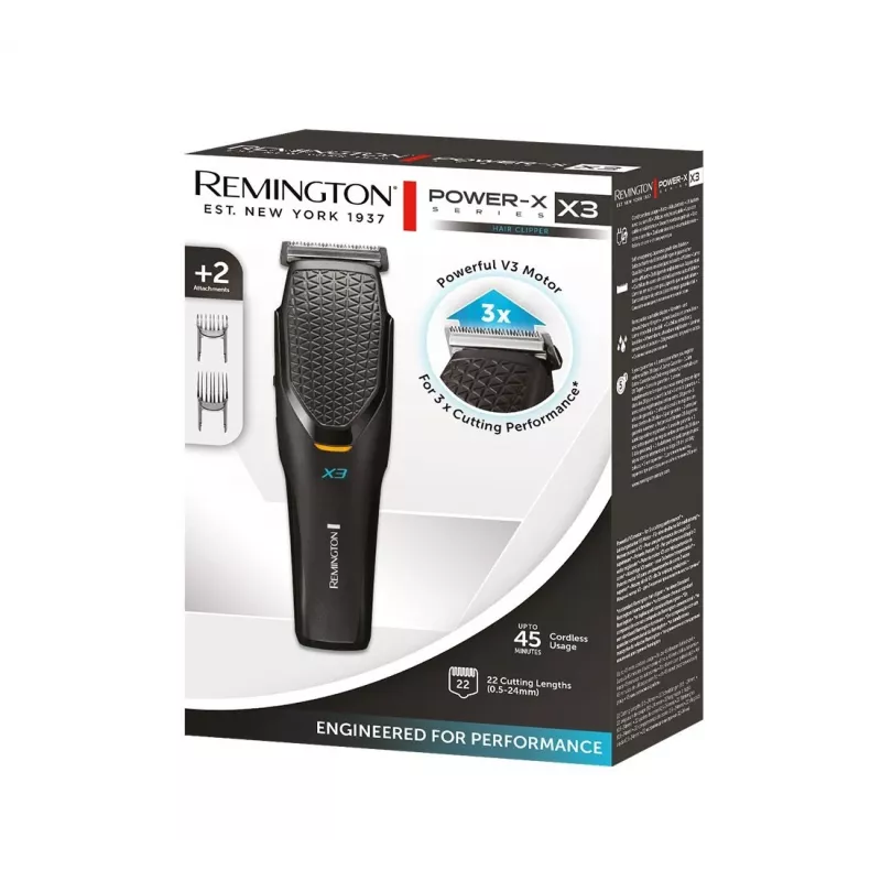 Maszynka do włosów Remington Power-X HC3000, czarna