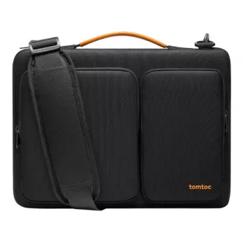 Pokrowiec na laptopa Tomtoc Defender-A42 marki Tomtoc (czarny) — kompaktowy rękaw ochronny do notebooków