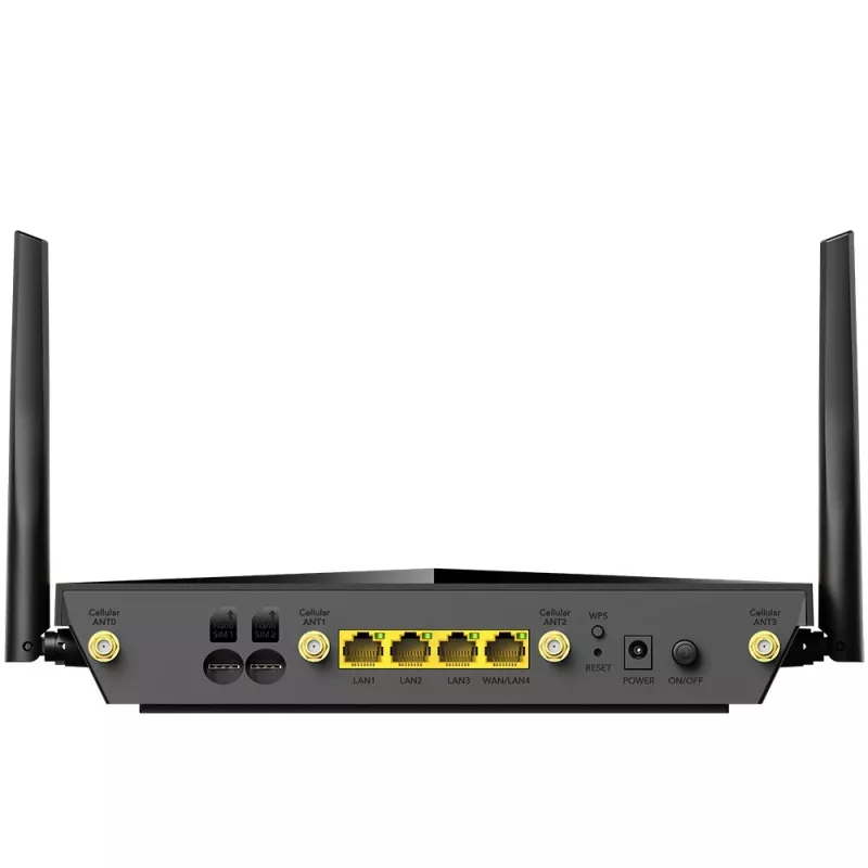 Router bezprzewodowy stołowy Cudy P5 — Dwuzakresowe Wi‑Fi 6, 5G Sub6, Dual NanoSIM, Gigabit Ethernet, 6 odłączanych anten, 256MB RAM