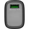 Szybka ładowarka sieciowa USB-A QC (18 W) (czarna)