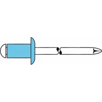 Nit zrywalny GESIPA 5×20 mm stal nierdzewna A2 płaski okrągły łeb do grubości materiału 11–15 mm