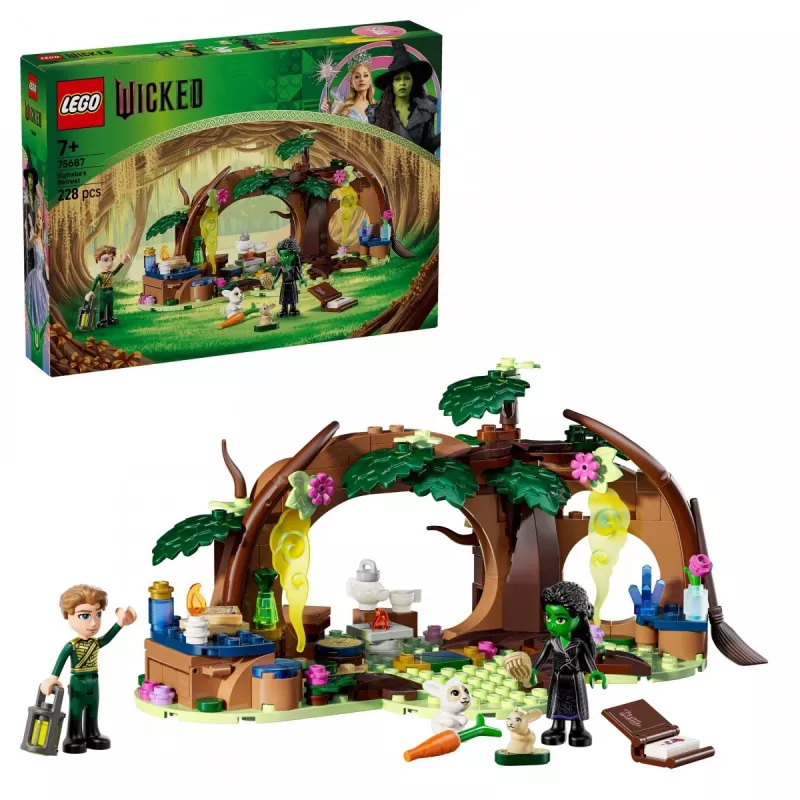 LEGO zestaw Kryjówka Elfaby 75687 — zestaw do zabawy z 3 minifigurkami