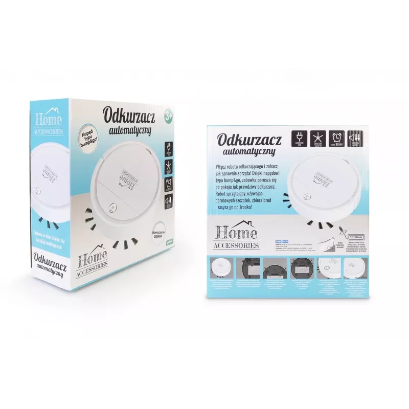 Robot cleaner Artyk 171024 kompaktowa konstrukcja mocne ssanie