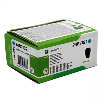 Lexmark - niebieskozielony (cyjan) - oryginalny - pojemnik z tonerem