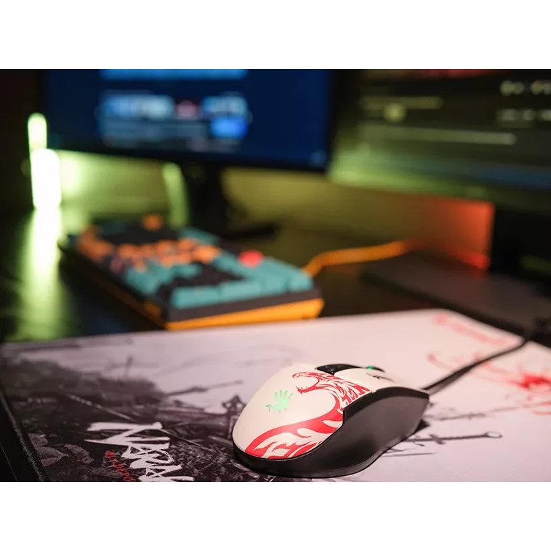 Przewodowa mysz gamingowa A4Tech Bloody L65 MAX RGB 16000 DPI ergonomiczna dla praworęcznych