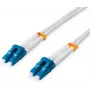 Kabel światłowodowy ROLINE duplex - 9/125 µm OS2 - LC-APC/LC-APC - w stalowym pancerzu - LSOH - biały - 10 m