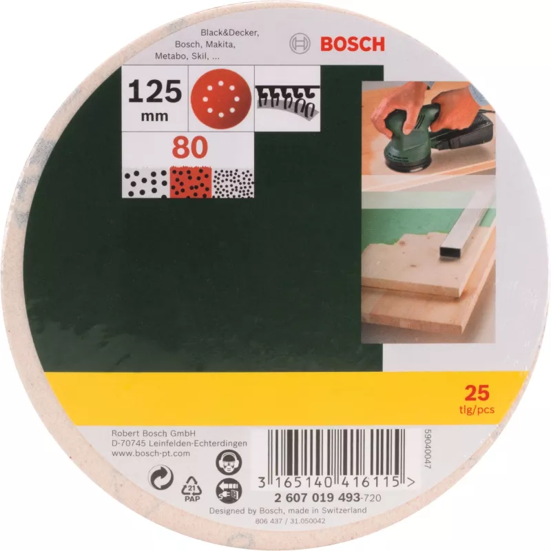 Bosch 2 607 019 493 akcesorium do szlifierki 25 szt.