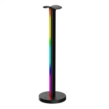 Lampa stołowa Yeelight Beam RGBIC Czarny — LED 12W, wielokolorowa atmosfera, 400×117 mm, AC/USB 12V