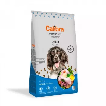 Sucha karma dla psów Calibra Premium Line Adult Chicken 12 kg — formuła utrzymania dla dorosłych psów, 24% białka, 13% tłuszczu