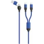 Kabel USB 2GO 797366 1,2m USB A/USB C 2 x USB C Czarny Niebieski