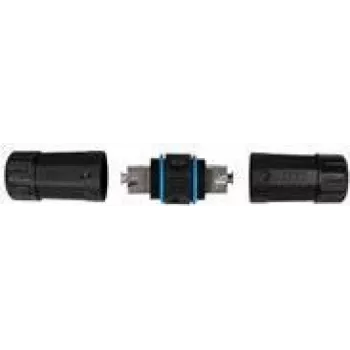 LogiLink Professional - sieciowy Coupler - IDC, 8-pin to IDC, 8-pin - Shielded -Cat.7 przewód instalacyjny - outdoors - Czarny