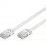 Wentronic Goobay CAT 5e Płaski kabel krosowy, U/UTP, Biały, 15 m - CCA miedź Mix (93364)