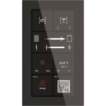 MDT KNX Glas Touch Smart Plus 6 cali BE-GTSP6TS.01S (BE-GTSP6TS.01S)