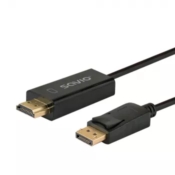 Kabel DisplayPort na HDMI 1,5m, CL-183 Savio SAVKABELCL-183