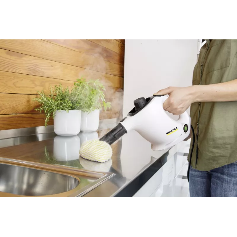 Kärcher SC 1 EasyFix Przenośny parownica 1200 W Czarny, Biały