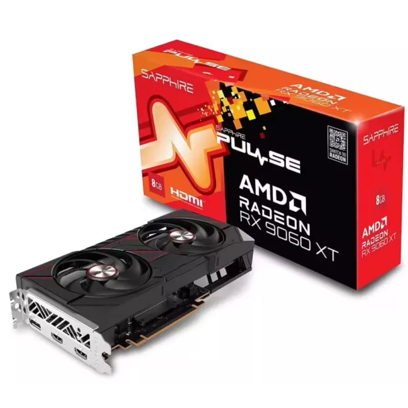 Karta graficzna Sapphire Radeon RX 9060 XT 8GB GDDR6, 128-bit, PCIe 5.0, 3320 MHz, 2x DP + HDMI