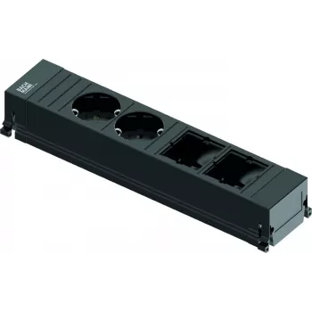 Listwa zasilająca Bachmann 916.0601 0,1 m 2 gniazda AC Czarny