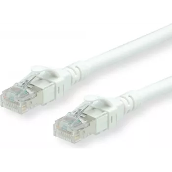 ROLINE - Patch-kabel - RJ-45 (M) to RJ-45 (M) - 30 cm - SFTP - CAT 6a - Biały (21.15.2976)