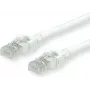 ROLINE - Patch-kabel - RJ-45 (M) to RJ-45 (M) - 30 cm - SFTP - CAT 6a - Biały (21.15.2976)