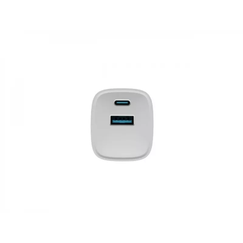 Przewodowa ładowarka do urządzeń mobilnych NATEC NUC-2140, 30W, USB-C PD 3.0 + USB-A, Samsung AFC, Biała