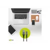 Kabel USB-A do Lightning GOOBAY 2 m, oplot tekstylny, średnica 3,3 mm, szaro-srebrny