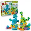 Zabawka konstrukcyjna LEGO DUPLO 10451 Dinozaury na kółkach zestaw 3-w-1, 108 elementów, wiek 3+, wysokość 220 mm