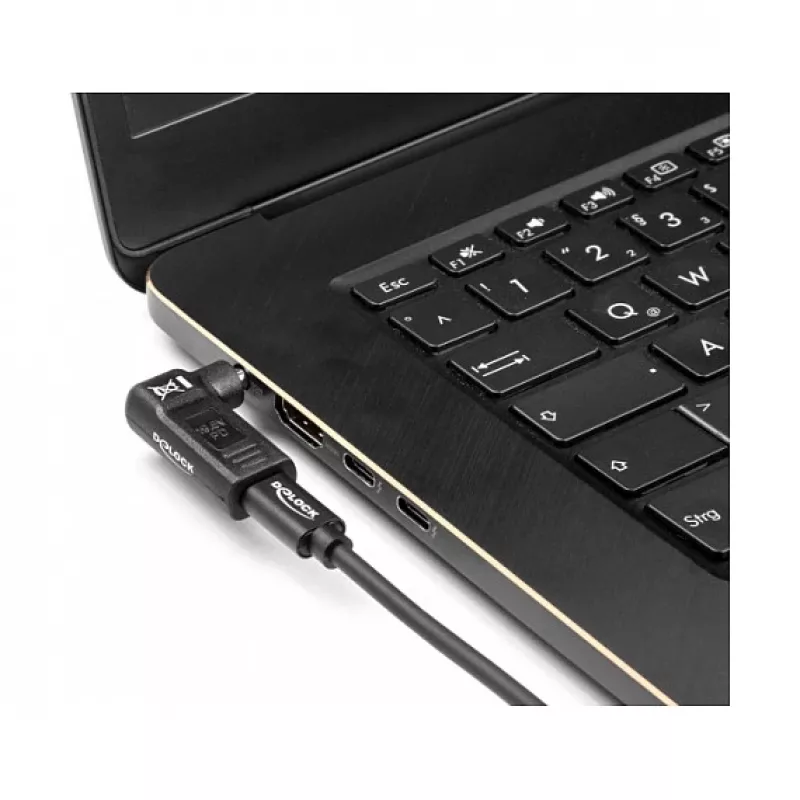 Adapter DeLOCK USB Typ-C żeński na Dell 7,4 x 5,0 mm męski 90° kątowy