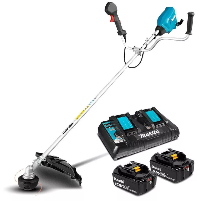 Makita DUR369APT2 wykaszarka/podkaszarka 1000 W AC/akumulator Czarny, Niebieski, Szary