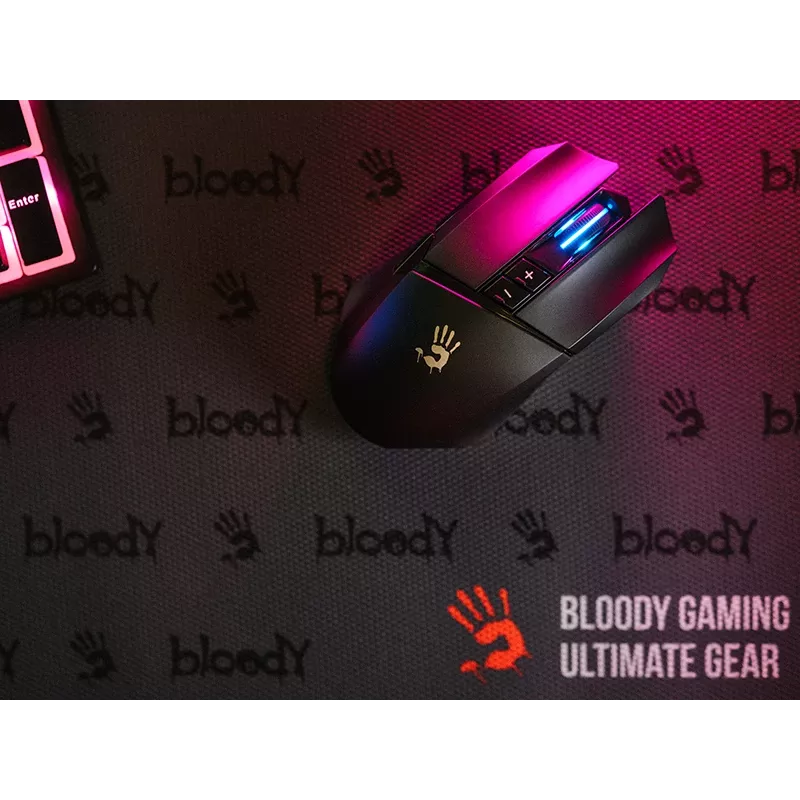 Mysz A4TECH BLOODY R36 ULTRA WRLS 2.4G+USB Czarna