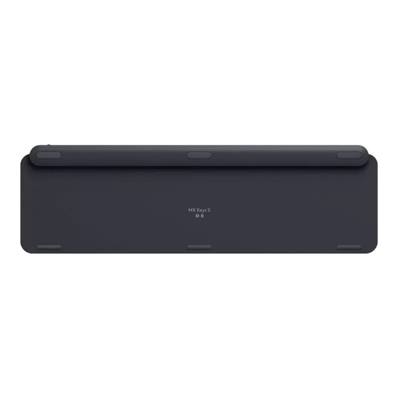 Bezprzewodowa klawiatura pełnowymiarowa Logitech Master MX Keys S — Grafit, Bluetooth i 2,4 GHz (Nano), ładowanie USB-C, podświetlenie, QWERTY US International