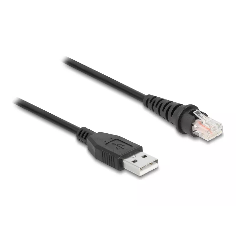 Kabel do skanera kodów kreskowych DeLOCK RJ50 – USB 2.0 Type-A, 2 m
