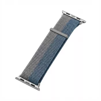 Opaska GUAN Premium Plus do Apple Watch 44mm 45mm 42mm 49mm 46mm — Szaro-niebieska