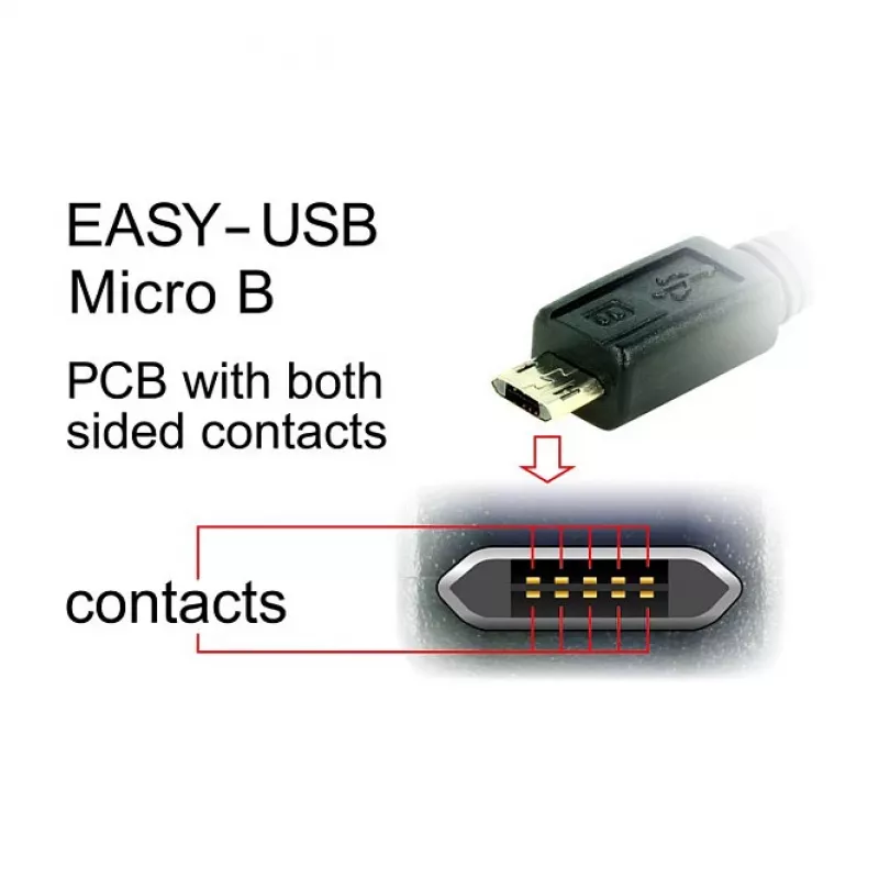 Kabel USB DeLOCK 83857 USB 2.0 3 m USB A Micro-USB B Czarny