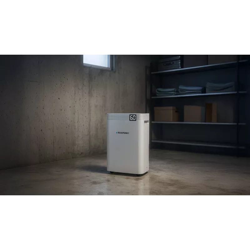 Osuszacz powietrza BLAUPUNKT ADH801 — 20 l/dobę (maks. 36 l/24h), zbiornik 4,2 l, 600 W, R290, wyświetlacz LED