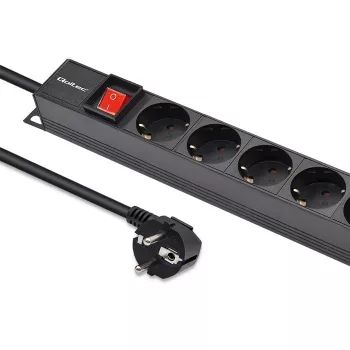 Aluminiowa listwa zasilająca Qoltec do szafy RACK | 16A | 16 x Schuko | pionowa | 1,8 m