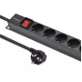Aluminiowa listwa zasilająca Qoltec do szafy RACK | 16A | 16 x Schuko | pionowa | 1,8 m