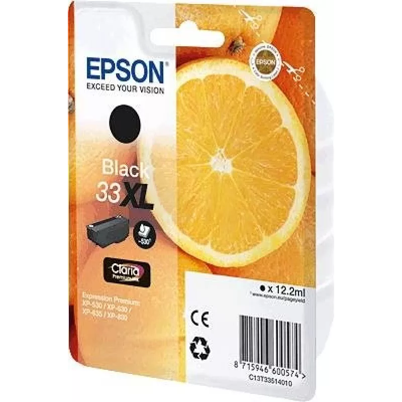 Epson pomarańczowys C13T33514010 wkład atramentowy 1 szt. Oryginalny Czarny