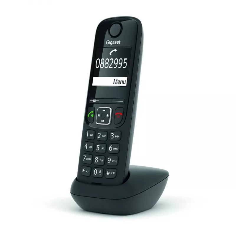 Telefon analogowy/DECT Gigaset AS690HX Słuchawka bezprzewodowa Identyfikacja numeru Czarny