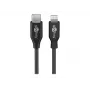 Goobay USB-C™ Lade- und Synchronisationskabel, 1 m, Schwarz - MFi-Kabel für Apple iPhone/iPad Schwarz (39445)