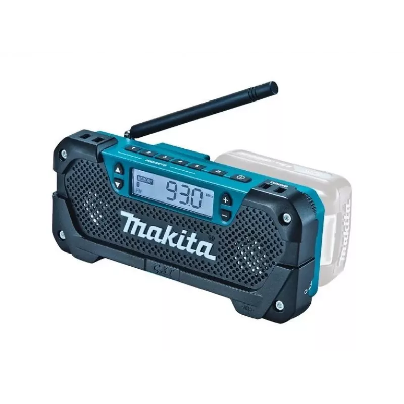 Makita MR052 radio Worksite Analog & digital Czarny, Niebieski