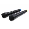 Mikrofon karaoke MEDIA-TECH MT395 Accent Pro — przewodowy, czarny, włącznik/wyłącznik, maks. zasięg 20 m, komplet 2 szt.