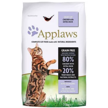 APPLAWS Kurczak z kaczką - sucha karma dla kota - 7,5kg
