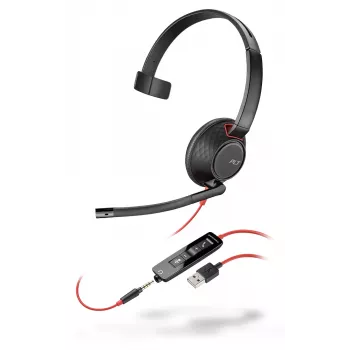 Zestaw słuchawkowy Poly Czarnywire 5210 monofoniczny USB-C
